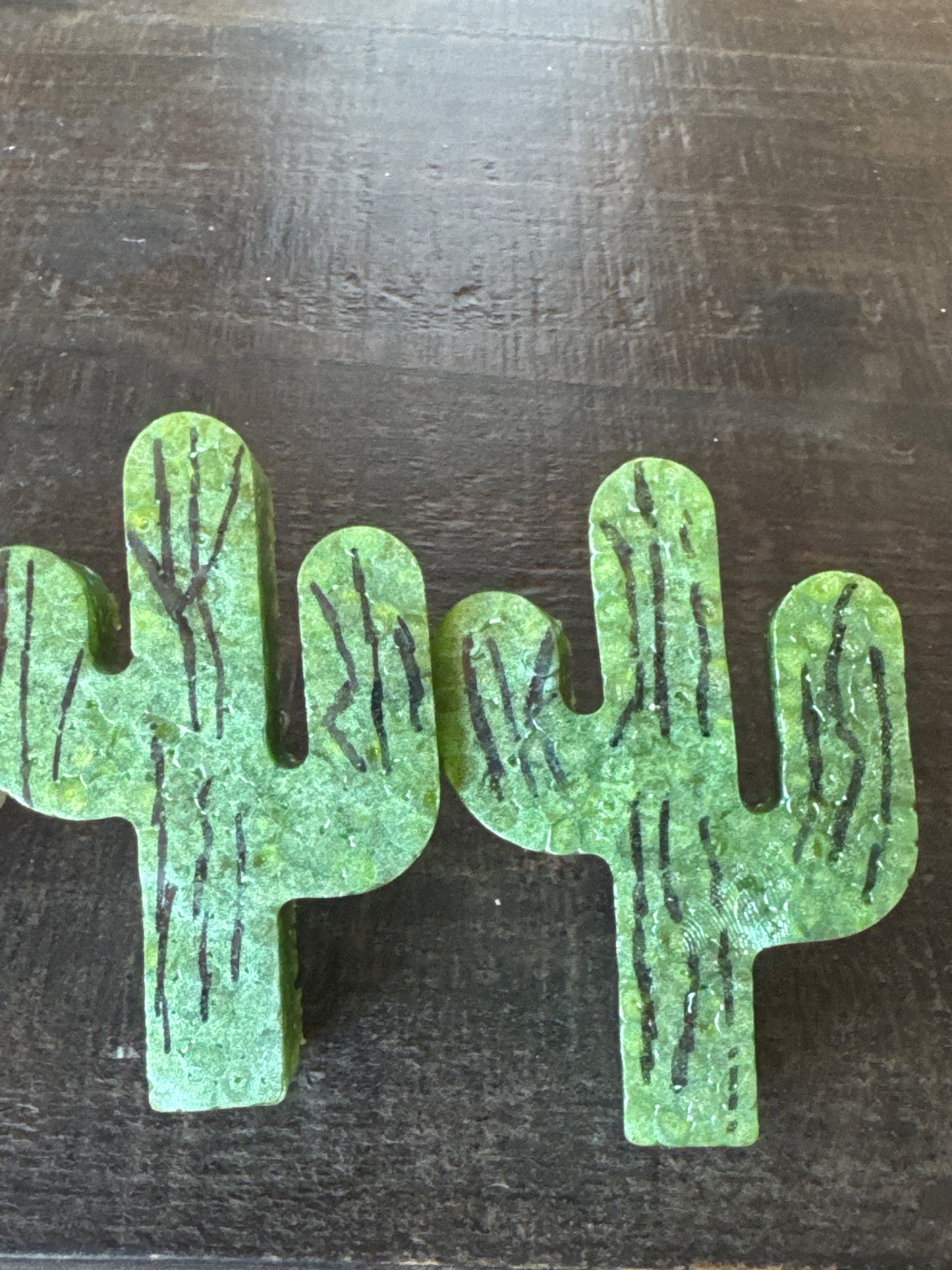 Green Cactus Car Freshie