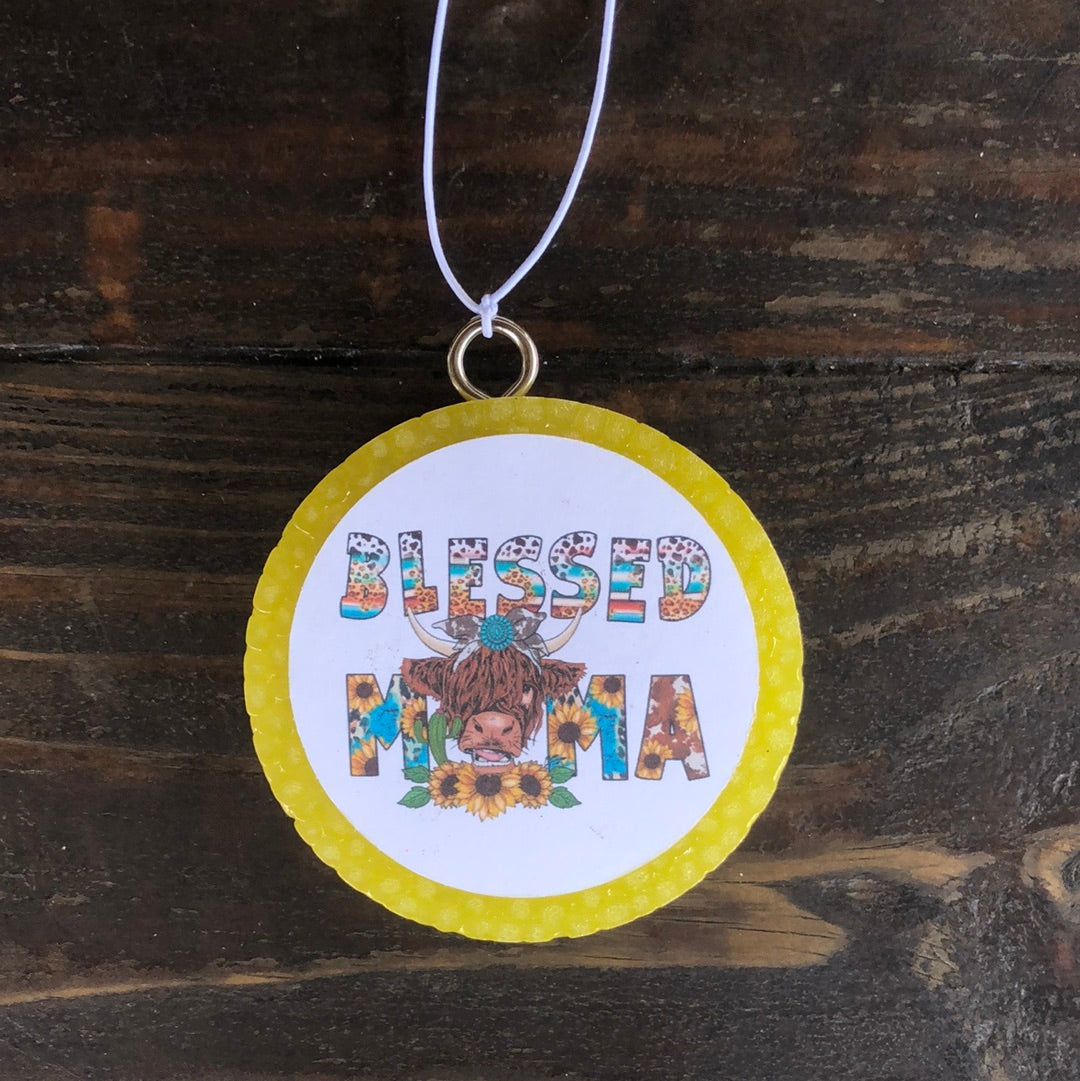 Blessed Mama Car Freshie