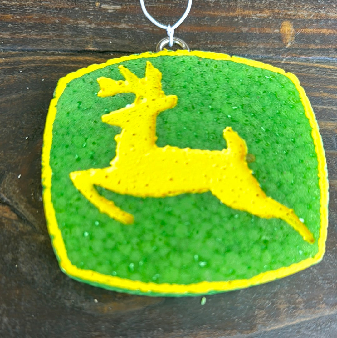 Green & Yellow Deer Car Freshie